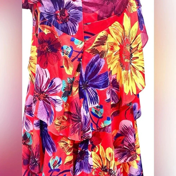 NWT Milly Lexi Wildflower Dress Mini Floral Size 2 - Picture 8 of 12